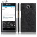 Coque en cuir motif Crocodile pour BlackBerry Priv étui de luxe rétro pour téléphone nouvelle