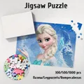 Puzzle princesse Elsa pour enfants et adultes jouets personnages de la reine des neiges pour