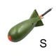 Mangeoire en forme de fusée pour la pêche à la carpe grand et petit flotteur de bombe