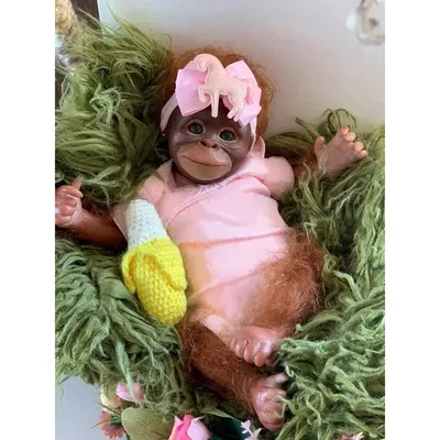 NPK-Orang-outans réalistes pour adultes bébé singe Reborn toucher doux câlin corps doux beurre