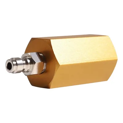 M18x1.5 to 8mm Male plug Accessories CO2 Cylinder Refill Adapter Bottle Connector Golden