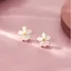 Boucles d'oreilles Sakura en trois dimensions pour femmes et filles bijoux féeriques fleurs de