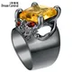 Grandes bagues en Zircon pour femmes couleur bonbon bijoux gothiques cadeau d'anniversaire rue