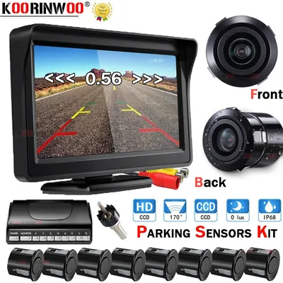 Koorinwoo – Kit de capteurs de stationnement intelligents 22mm détecteur de radar de voiture