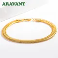 Aravant-Bracelet en argent 925 et or 18 carats pour homme et femme bijoux fantaisie salle 6mm