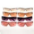 Lunettes de soleil une pièce pour femmes anti-reflet lunettes de soleil UV400 design de luxe