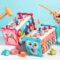 Cube pour enfants Instrument de musique jeu de pêche amusant jouets éducatifs d'apprentissage