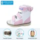 Sandales d'été pour filles chaussures orthopédiques 4WD roses jolies chaussures d'école en cuir