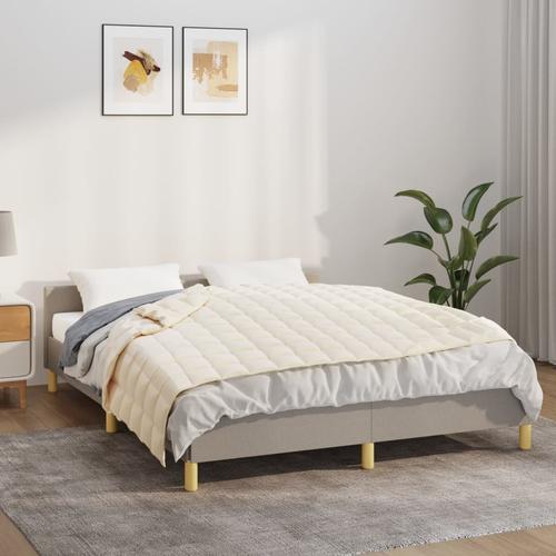 vidaXL Gewichtsdecke Hellcreme 120×180 cm 9 kg Stoff