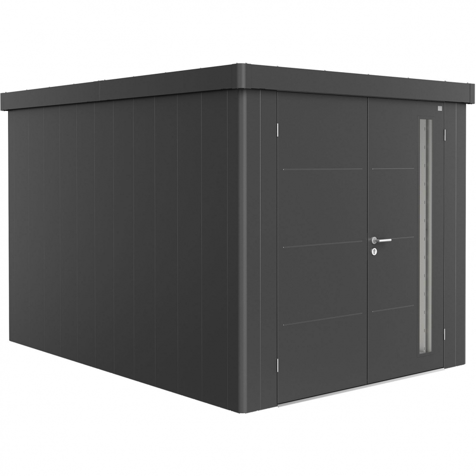 Biohort Gerätehaus Neo dunkelgrau-metallic Geräteschuppen, Doppeltür, 4B (236x348 cm) Image