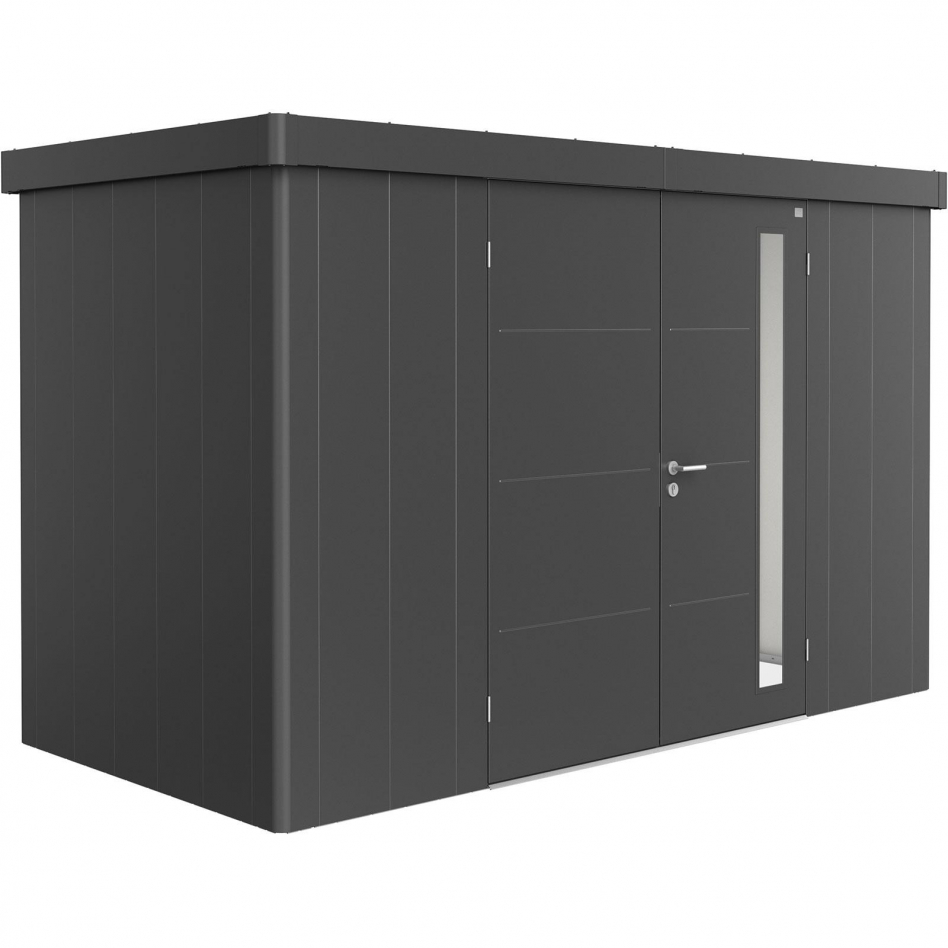 Biohort Gerätehaus Neo dunkelgrau-metallic Geräteschuppen, Doppeltür, 1D (348x180 cm) Image