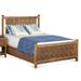 Braxton Culler Summer Retreat Standard Bed Wicker/Rattan in Yellow | 60 H x 88 D in | Wayfair 818-226/BRASS