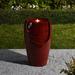 Lark Manor™ Rorer Ceramic Fountain w/ Light in Red | 21.25 H x 12.25 W x 12.5 D in | Wayfair 5F5059727D9D47B2984B20E1B25E1693