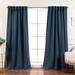 Ebern Designs Bantam Solid Blackout Thermal Rod Pocket Curtain Panels Polyester in Green/Blue/Brown | 96 H in | Wayfair