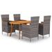 Lark Manor™ Ansis Patio Lounge Set 7 Piece Sectional Sofa w/ Cushions Solid Wood Pine in Gray | Wayfair 4A3ECEF72A6D41289606BC7190CBD65F