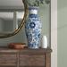 Lark Manor™ Aneeksha Handmade Porcelain Table Vase in Blue/White | 23.75 H x 10.25 W x 10.25 D in | Wayfair 522B6916002945879FCA09E6F28566E2