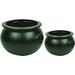 The Holiday Aisle® Halloween Cauldron Plastic Pot & Bucket, Halloween Party Favors, 16 &12 (inches), Witches Plastic in Green | Wayfair