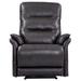 Wildon Home® Heuser 34.5" Wide Genuine Leather Power Zero Clearance Recliner Zero Gravity Recliner in Gray | 43.5 H x 34.5 W x 39 D in | Wayfair