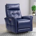 Lark Manor™ Alsiha 33" Wide Genuine Leather Power Zero Clearance Recliner Zero Gravity Recliner Genuine Leather | 41.5 H x 32.5 W x 36 D in | Wayfair