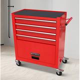 WFX Utility™ Abdera Removale 24.26" W 4 Drawers Bottom Rollaway Chests Steel in Red | 29.22 H x 24.26 W x 13.01 D in | Wayfair