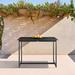 Joss & Main Trosclair 59" Wide Outdoor Patio Counter Height Dining Table in Aluminum Metal in Black | 36 H x 59 W x 32 D in | Wayfair