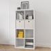 Organizer Storage with Open Back Shelves Bookcase Bookshelves in White