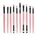 MPWEGNP 10pcs/set Makeup Brush Set tools Make-up Toiletry Kit Wool Make Up Brush Set Small Makeup Four in One Travel Makeup Brush