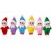 Baywell 6pcs Christmas Elf Dolls Christmas Novelty Toys Elves for Holiday Party New Year Fun Decorations for Little Boys and Girls