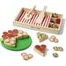 Melissa & Doug Wooden Pizza Play Food Set With 36 Toppings - Pretend Food Play Wooden Pizza And Pizza Cutter Pizza Toy For Kids Ages 3+