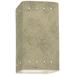 Ambiance 9 1/2"H Navarro Sand Perfs Rectangle Outdoor Sconce