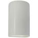 Ambiance 12 1/2"H Matte White Cylinder LED ADA Wall Sconce