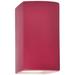 13.5" Ceramic Rectangle ADA Cerise LED Outdoor Sconce