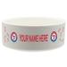 White Texas Rangers 20oz. Personalized Pet Bowl