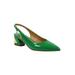 Wide Width Women's Shayanne Slingback Pump by J. Renee in Green (Size 7 W)