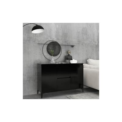 vidaXL Sideboard Schwarz 104x35x70 cm Holzwerkstoff