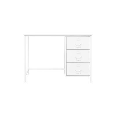 vidaXL Schreibtisch Industrie-Stil mit Schubladen Weiß 105x52x75 cm Image