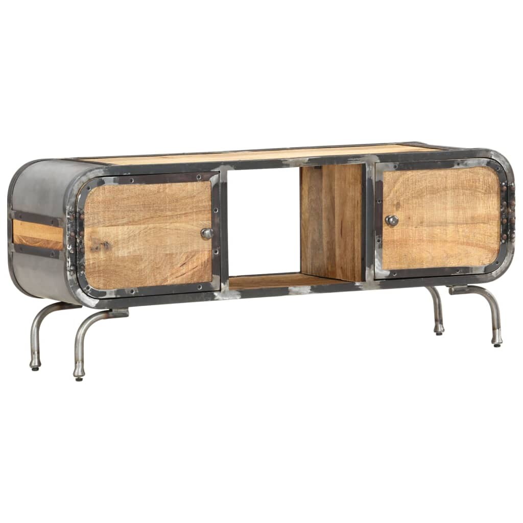 vidaXL TV-Schrank 110x30x42 cm Massivholz Mango Image