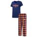 Women's Concepts Sport Navy/Orange Detroit Tigers Badge T-Shirt & Pajama Pants Sleep Set