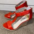 Michael Kors Shoes | Michael Kora Wedges | Color: Orange/Red | Size: 8