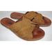 Free People Shoes | Free People Rio Vista Brown Suede Leather Slide Sandals Shoes Womens 39 Size 9 | Color: Brown | Size: 9