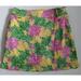Lilly Pulitzer Shorts | Lilly Pulitzer Floral Multi Color Skort Size Small Bright Fun Colors | Color: Pink/Yellow | Size: S