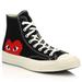 Converse Shoes | Comme Des Garons Play X Converse Peek-A-Boo High-Top Sneakers Size Men’s 11 | Color: Black | Size: 11