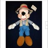 Disney Toys | Mickey Mouse Toy Disney Plush Fishing Stuffed Animal Safari Figure Gift New | Color: Blue/Brown | Size: 16 X 14