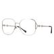 Gucci Accessories | Authentic Gucci Eyeglasses Gg1019o 002 Silver Butterfly Frames 58mm Rx-Able | Color: Silver | Size: 58-17-140