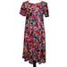 Lularoe Dresses | Lularoe Carly Multi-Color Dress | Color: Black/Purple | Size: Xxs