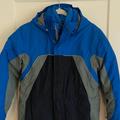 J. Crew Jackets & Coats | Land's End Ski Snow Shell Blue Gray Navy Jacket Large (14-16) | Color: Blue/Gray | Size: 16b