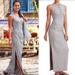 Athleta Dresses | Athleta Stripped Button Down Ruched Maxi Dress | Color: Black/White | Size: Xs