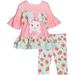 Bonnie Jean Baby Toddler Little Girls Holiday Easter Bunny Outfit Pink Tunic Capri Set