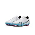 NIKE Boy's Unisex Kids Jr Vapor 15 Club Fg/Mg Soccer Shoe, White Baltic Blue Pink Blast, 13.5 UK Child