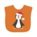 Inktastic Cute Penguin Baby Penguin Penguin with Santa Hat Boys or Girls Baby Bib